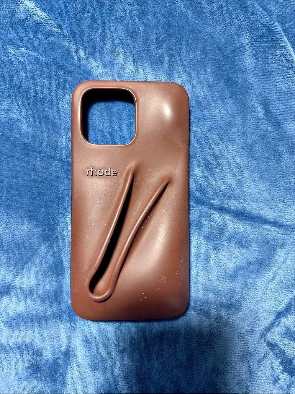 rhode Silicone Lip Case Phone Case Brown